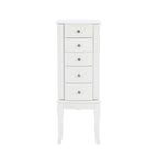 Armoire à bijoux blanche festonnée avec tiroirs