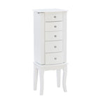 Armoire à bijoux blanche festonnée avec tiroirs