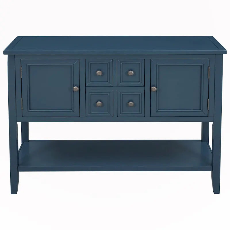 Wood Buffet Sideboard with Drawers and Bottom Shelf