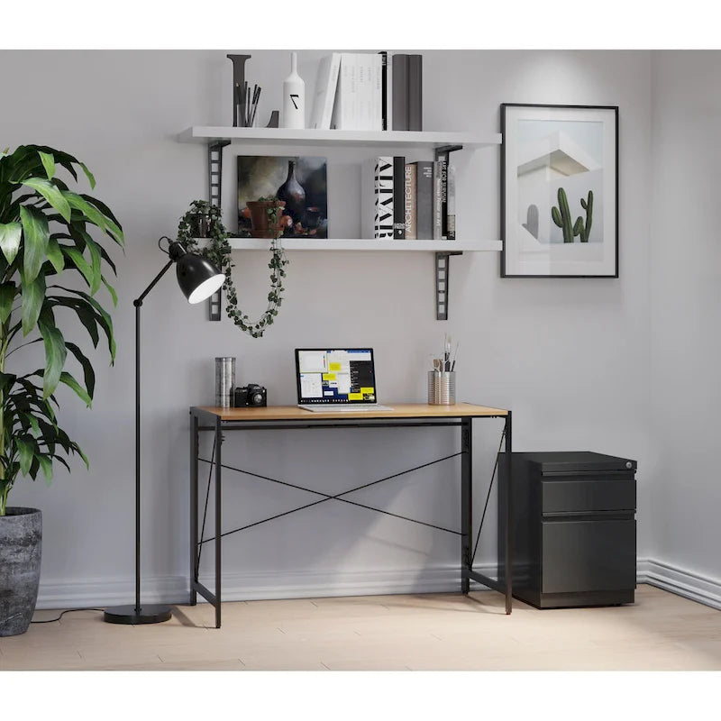 Mobile Two-Drawer Lockable Metal File Cabinet