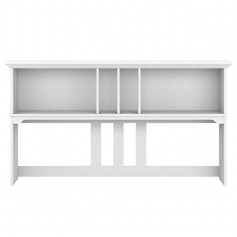 60-Inch Wood Desk Hutch with Open Storage
