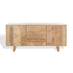 Natural Mango Wood Sideboard - 63 x 18 x 29 in