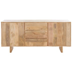 Natural Mango Wood Sideboard - 63 x 18 x 29 in