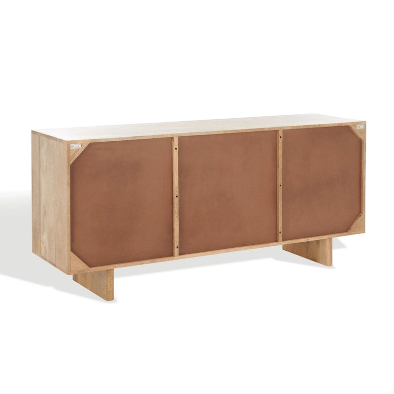 Natural Mango Wood Sideboard - 63 x 18 x 29 in
