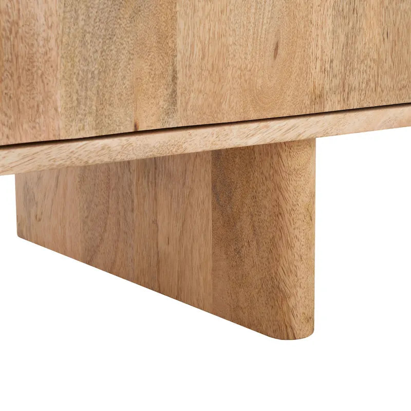 Natural Mango Wood Sideboard - 63 x 18 x 29 in