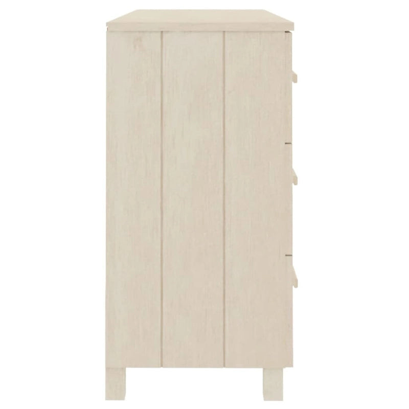 Solid Pine Sideboard with 6 Drawers - 44.5 x 15.7 x 31.5