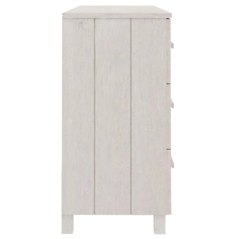 Solid Pine Sideboard with 6 Drawers - 44.5 x 15.7 x 31.5