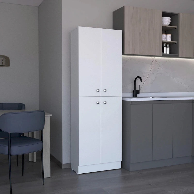 Kitchen Pantry Storage Cabinet with 4 Doors