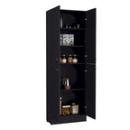 Meuble de rangement garde-manger de cuisine à 4 portes