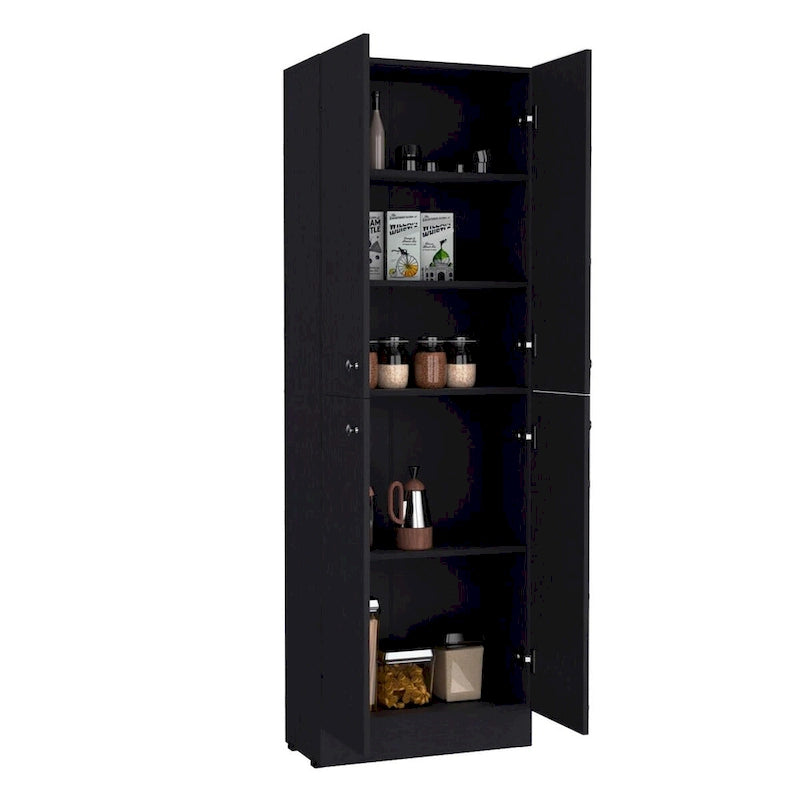 Kitchen Pantry Storage Cabinet with 4 Doors