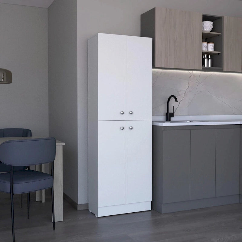 Kitchen Pantry Storage Cabinet with 4 Doors
