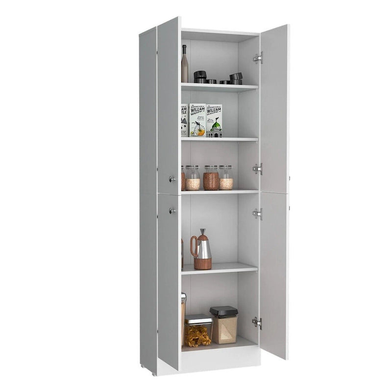 Kitchen Pantry Storage Cabinet with 4 Doors