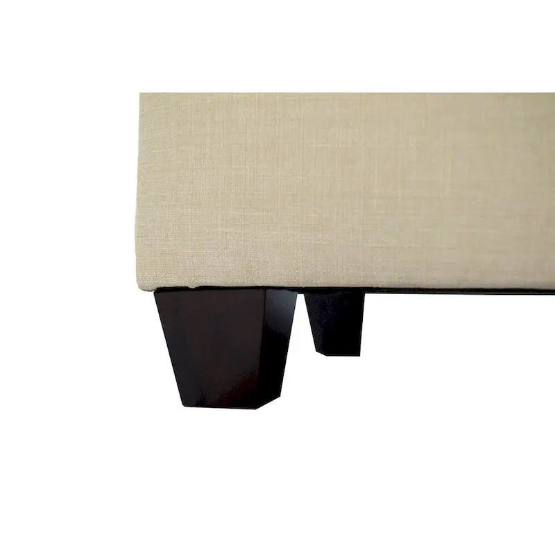 Diamond Tufted Linen and Shoe Storage Bench