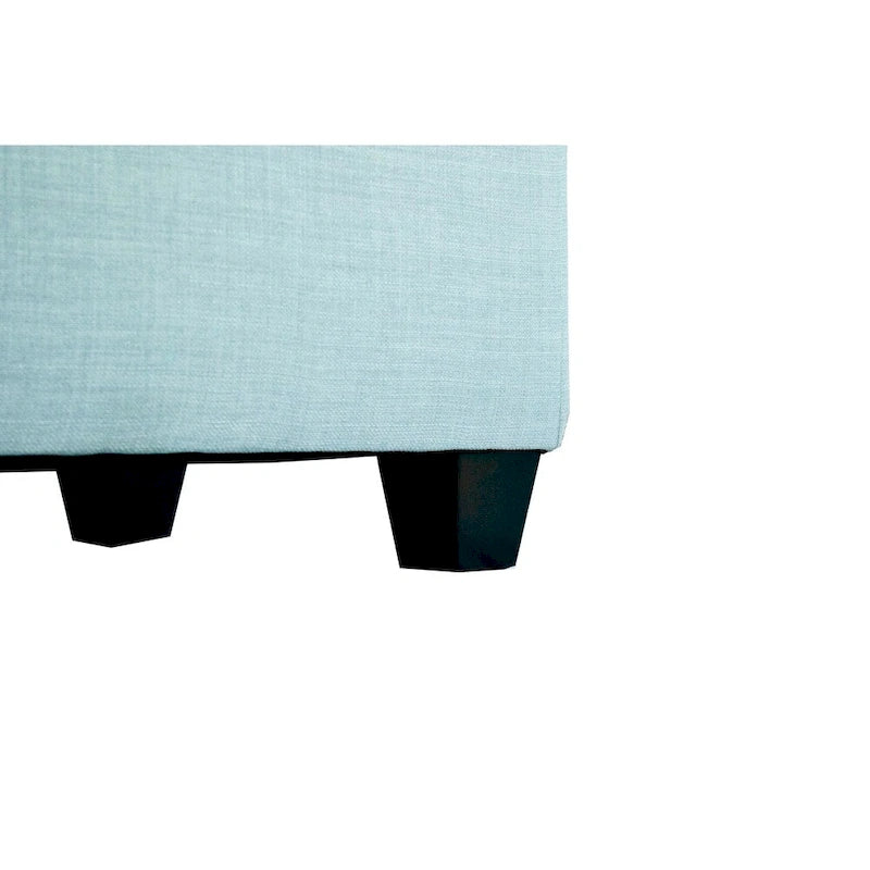 Diamond Tufted Linen and Shoe Storage Bench