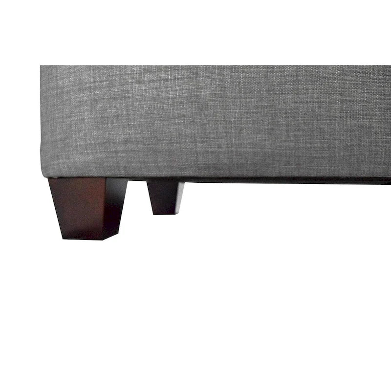 Diamond Tufted Linen and Shoe Storage Bench