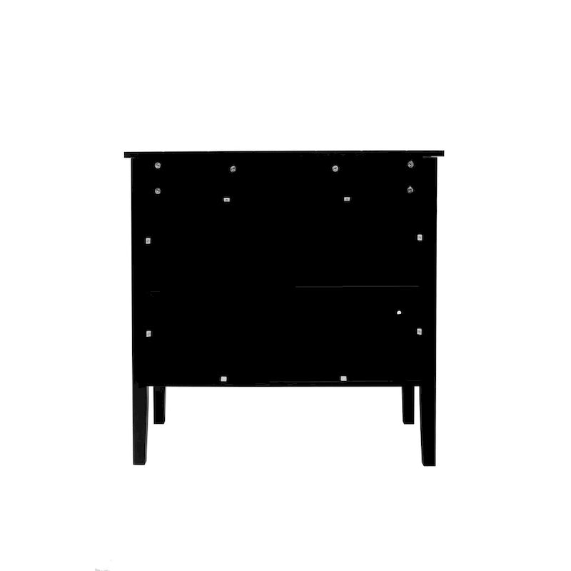 Black 2-Door Storage Cabinet with Adjustable Shelves