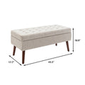 Upholstered Storage Bench for Bedroom and Entryway