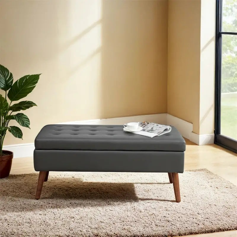 Upholstered Storage Bench for Bedroom and Entryway