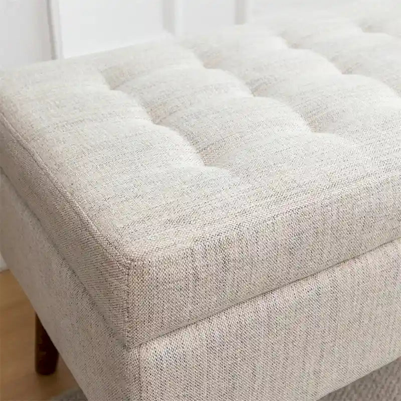 Upholstered Storage Bench for Bedroom and Entryway