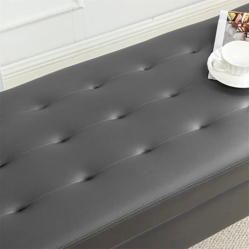 Upholstered Storage Bench for Bedroom and Entryway