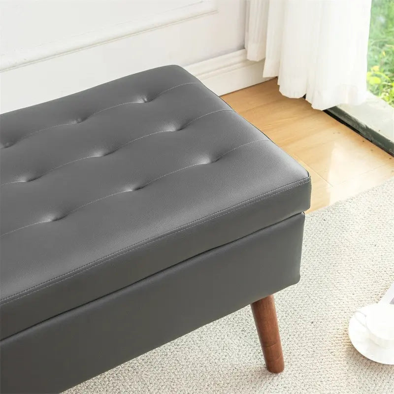 Upholstered Storage Bench for Bedroom and Entryway