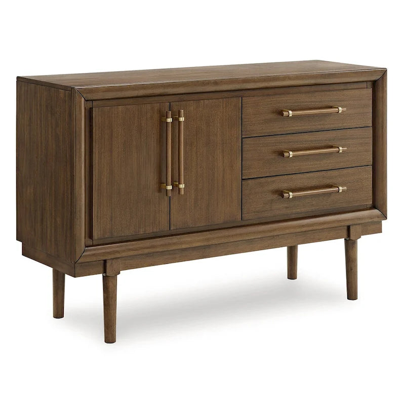Signature Design by Ashley Lyncott Brown Dining Server - 56.13 W x 18 D x 36.25 H