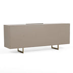 Modern Grey Wood Buffet with Gold Legs