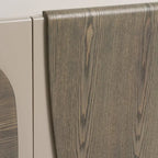 Modern Grey Wood Buffet with Gold Legs