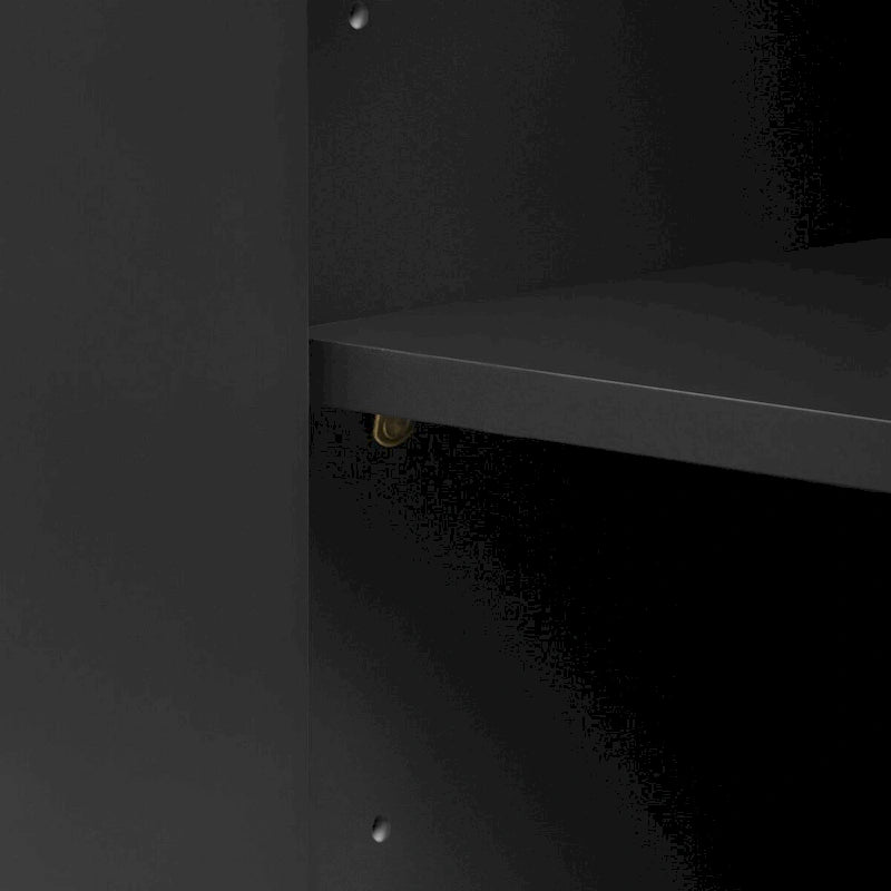 Four-Door Sideboard with Curved Corners and Adjustable Shelves