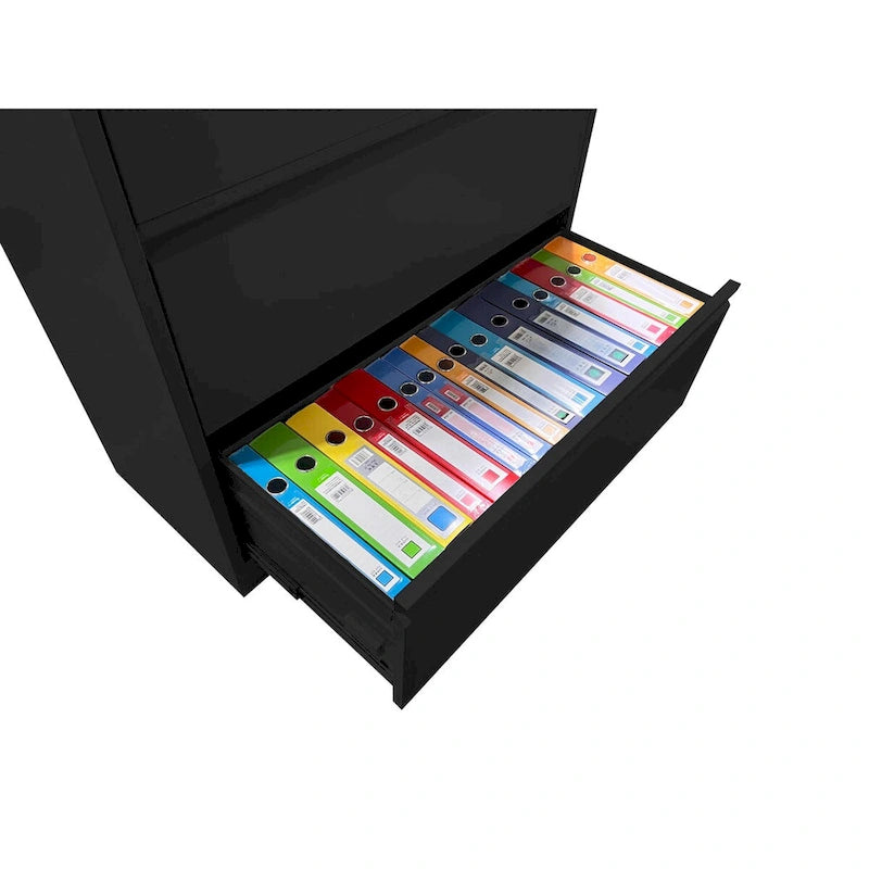 3-Drawer Steel Lateral File Cabinet with Lock