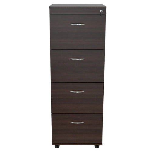 52-Inch Espresso File Cabinet with 4 Drawers