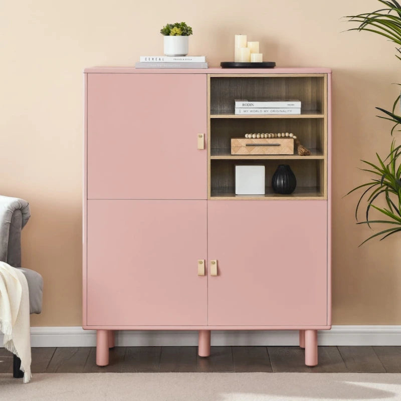 Modern Wooden Storage Cabinet with Door