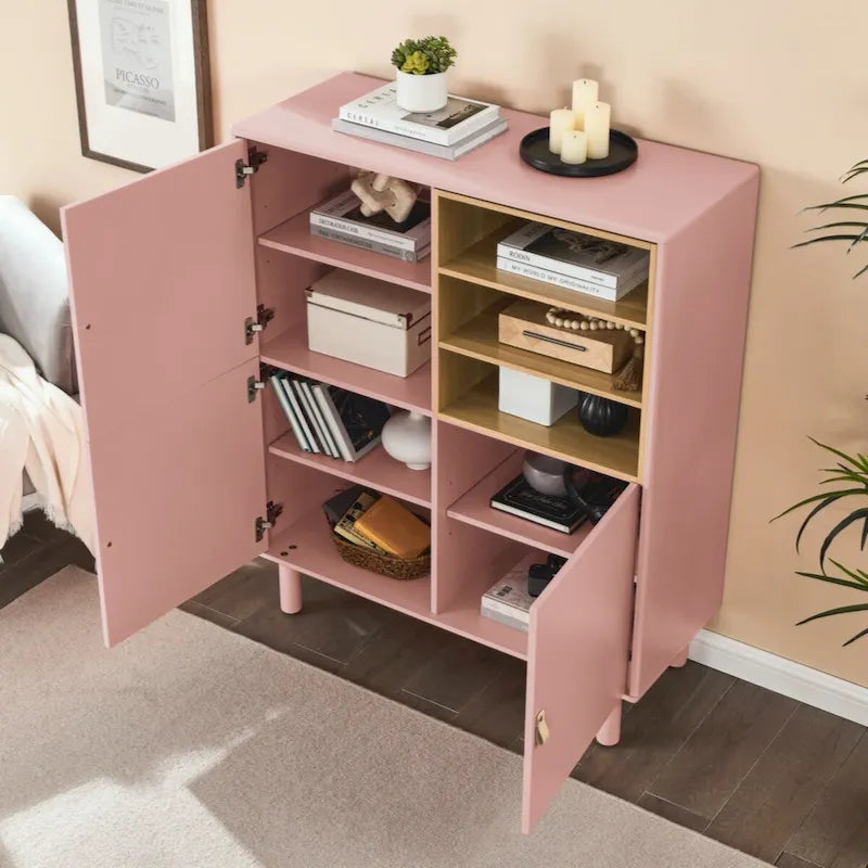 Modern Wooden Storage Cabinet with Door
