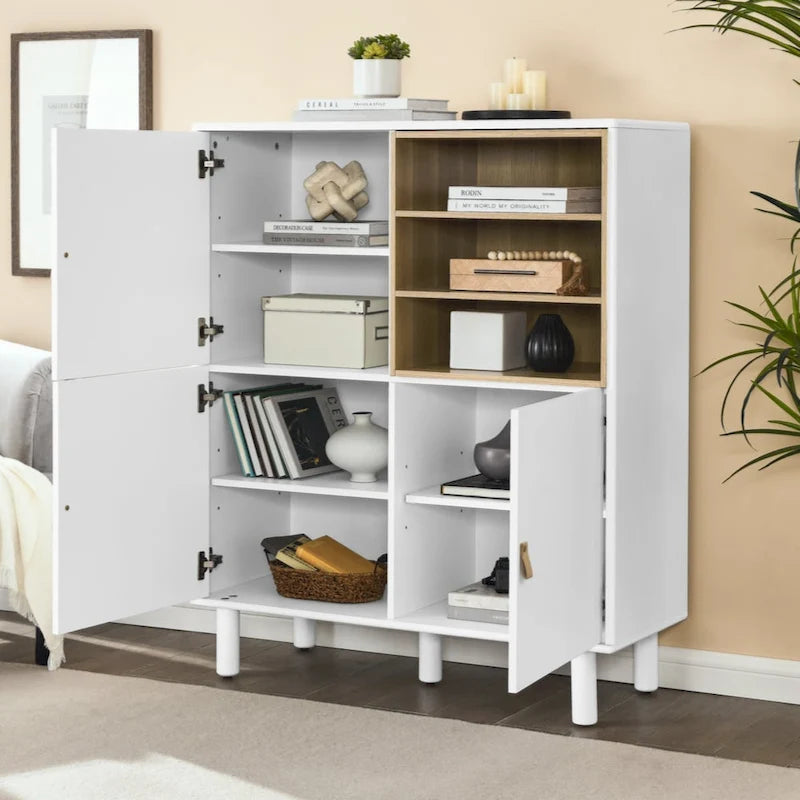 Modern Wooden Storage Cabinet with Door
