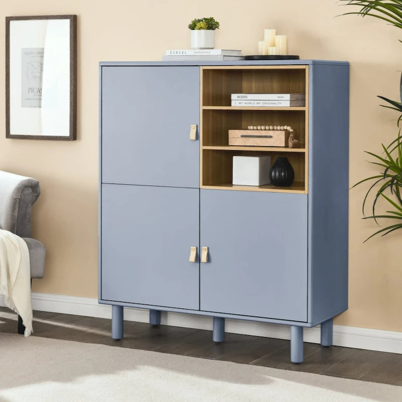 Modern Wooden Storage Cabinet with Door