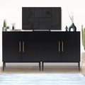 Freestanding Buffet Cabinet with Storage Shelves