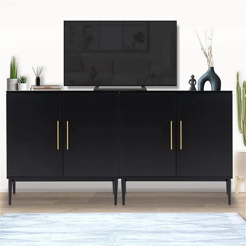 Freestanding Buffet Cabinet with Storage Shelves