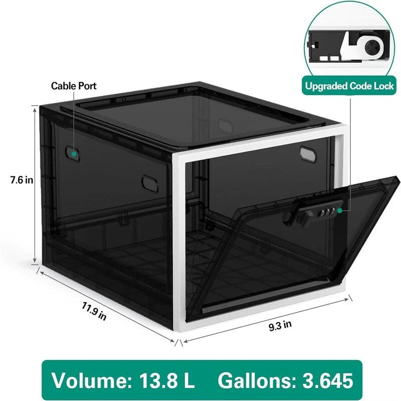 Large Combination Lock Box for Medicine and Snacks