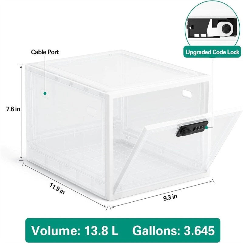 Large Combination Lock Box for Medicine and Snacks