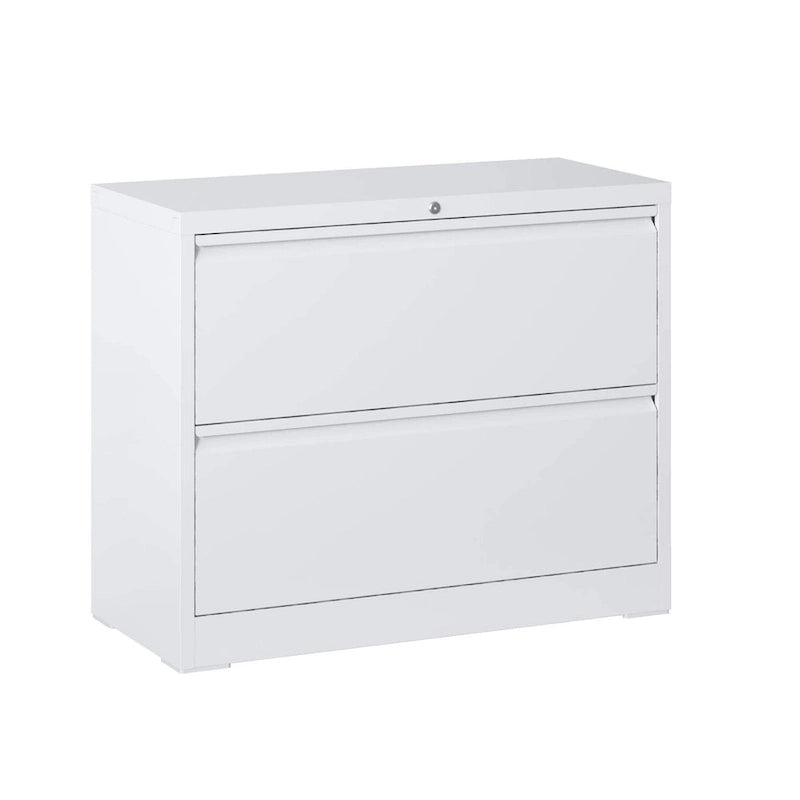 Lockable 2-Drawer Metal Filing Cabinet for Home Office
