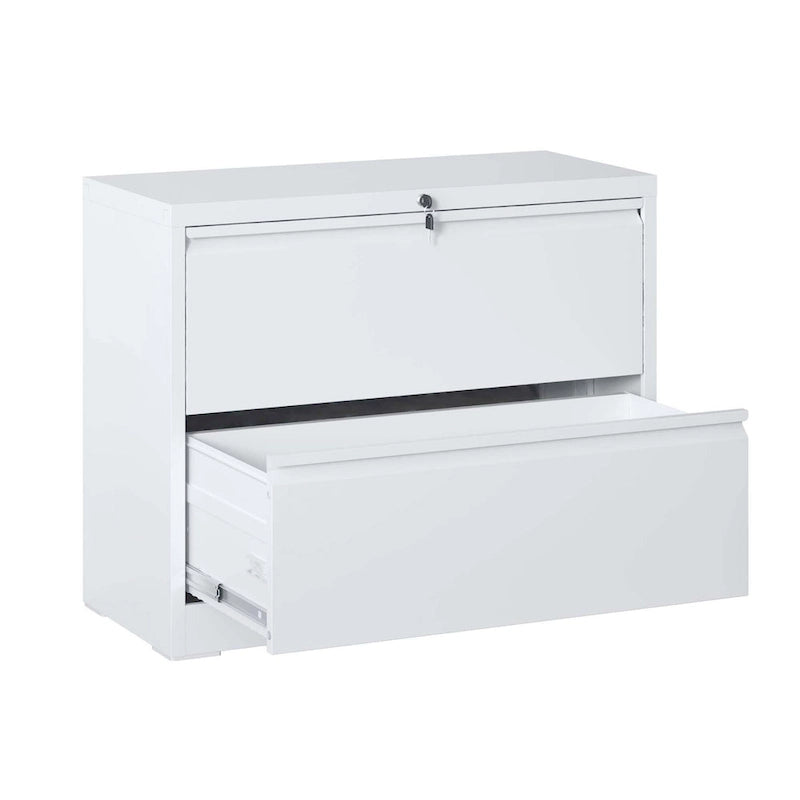 Lockable 2-Drawer Metal Filing Cabinet for Home Office