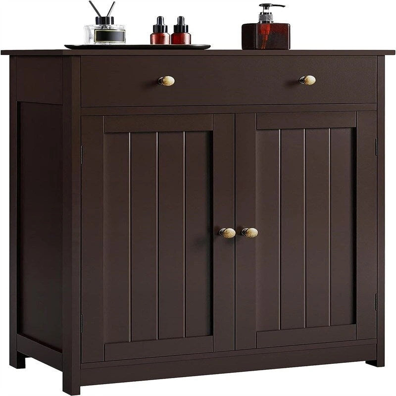 Bathroom Storage Cabinet with Drawer and Adjustable Shelf