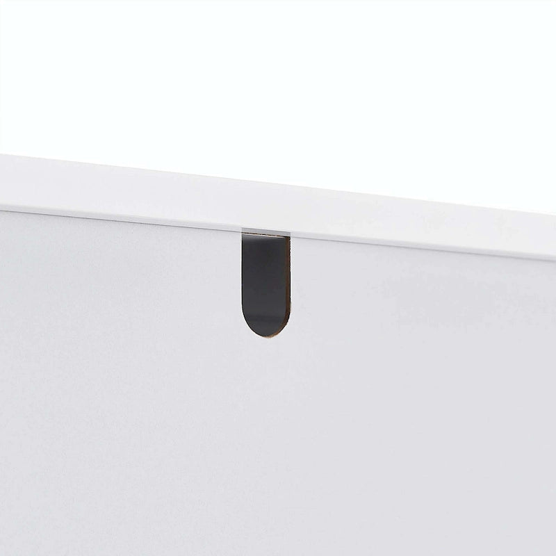 Tall Bathroom Storage Cabinet with 2 Drawers and Adjustable Shelf