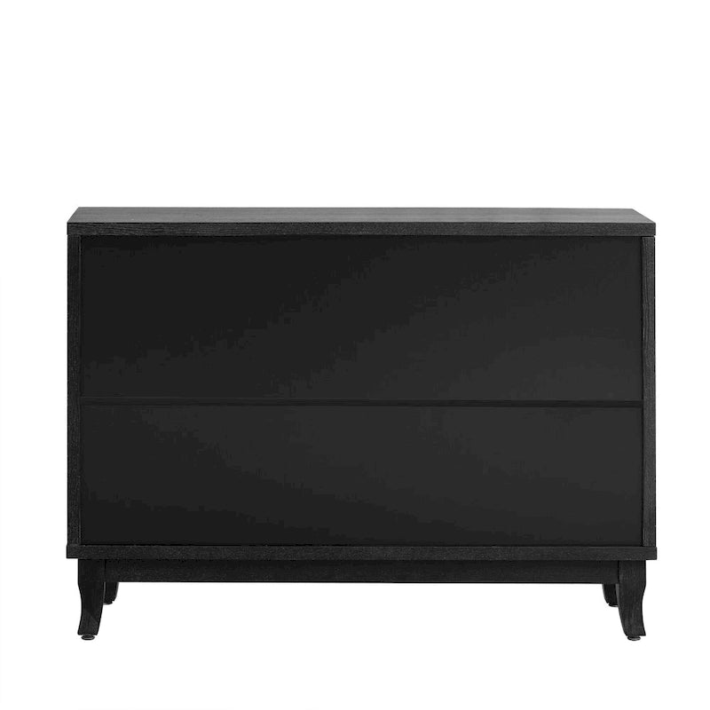 3-Door Mirrored Sideboard with Adjustable Shelves