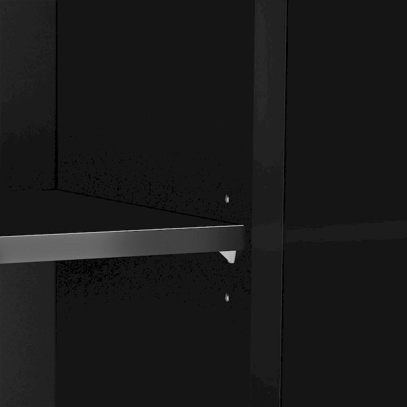 3-Door Mirrored Sideboard with Adjustable Shelves